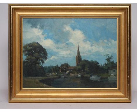 GORDON RADFORD (1926-2015), Norfolk Broads Scene, oil on board, unsigned, 16" x 12", gilt frame (subject to Artists Resale Ri