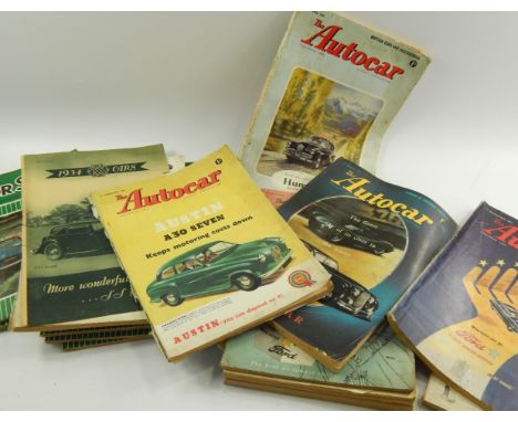 Automobile related books, including novels, and tales of early motoring.