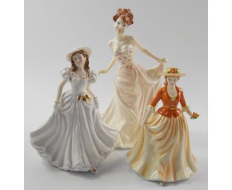 A Royal Worcester figure modelled as Congratulations, together with a Royal Doulton figure modelled as Rebecca, In Vogue, HN4