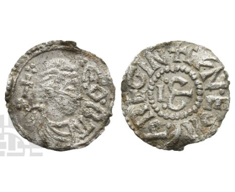 Anglo-Saxon. Kings of Mercia, Cynethryth (wife of Offa) AR Penny.. 757-796. Canterbury mint; Eoba, moneyer. Light coinage, po