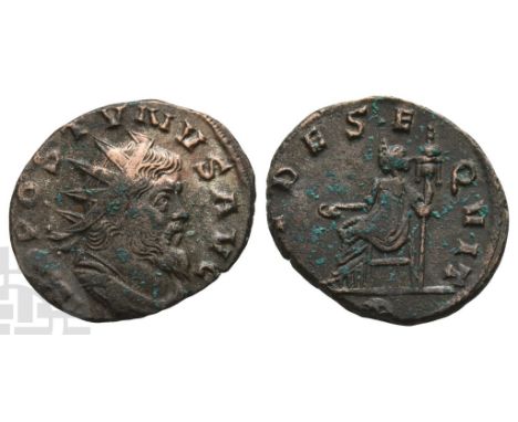 Aureolus, Romano-Gallic Usurper BI Antoninianus.. AD 268-269. Mediolanum mint. Struck in the name of Postumus, circa early or