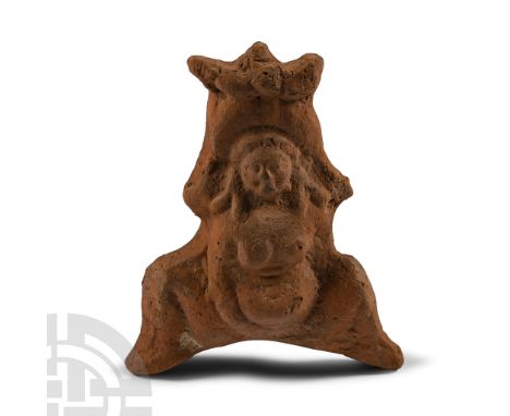 Ptolemaic Period, 2nd-1st century B.C. Modelled as a seated plump fertility figure; the right hand touching the pubic area be