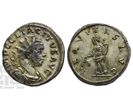 Tacitus BI Antoninianus.. AD 275-276. Lugdunum mint; struck November-December AD 275. IMP C CL TACITVS AVG, radiate, draped a