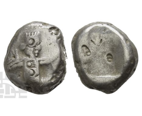 Persia. Achaemenid Empire, Time of Darius II to Artaxerxes II AR Siglos.. Circa 420-375 BC. Lydo-Milesian standard. Sardes or