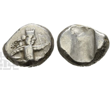 Persia. Achaemenid Empire, Time of Darius II to Artaxerxes II AR Siglos.. Circa 420-375 BC. Lydo-Milesian standard. Sardes or