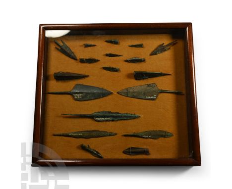 2nd-1st millennium B.C. Including triangular-section, leaf-shaped, barbed-and-tanged and other types, some with inked find sp