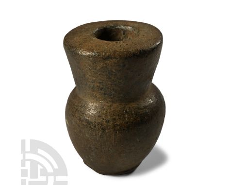 29 March 1879 A.D. Columnar pipe bowl with waisted profile.  236 grams, 74 mm (3 in.). [No Reserve] Found by Zulu natives, Kh