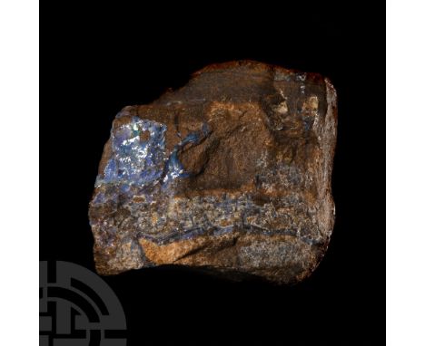 A specimen of pale blue opal, collection number 333.  258 grams, 59 mm (2 1/4 in.). [No Reserve] Acquired on the UK mineral a