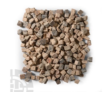 1st-4th century A.D. A mixed group of two hundred and fifty single tesserae of various colours and sizes, mostly cuboid. For 