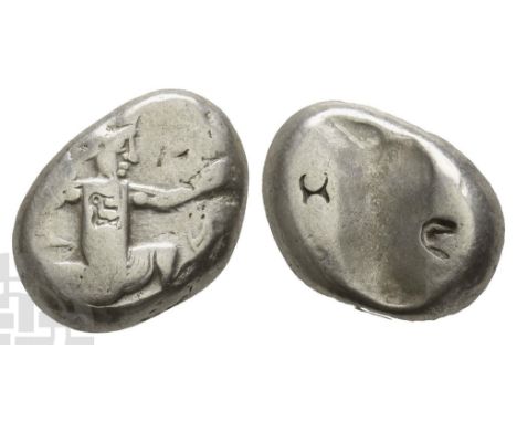 Persia. Achaemenid Empire, Time of Darius II to Artaxerxes II AR Siglos.. Circa 420-375 BC. Lydo-Milesian standard. Sardes or