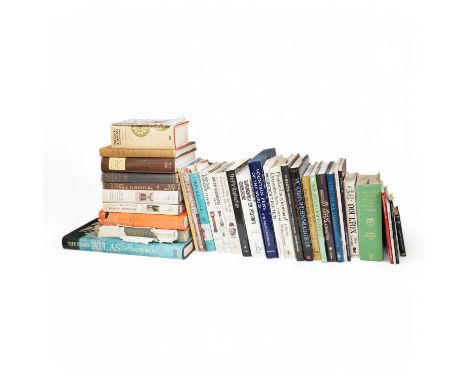 ° ° A collection of Antique reference books, including Martin Brothers, Christopher Dresser, Moorcroft and 9 furniture books 