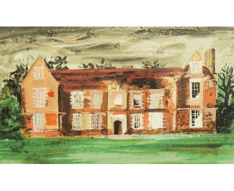 § § John Piper (British, 1903-1992) Pyrton Manor, 1978 artist's proof, screenprint on Arches stamped signature, ??/70, printe