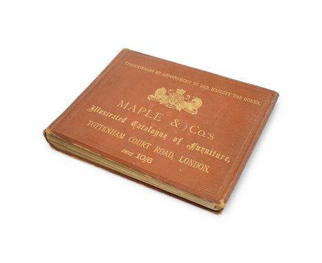 ° ° A Maple and Co illustrated catalogue of furniture, Tottenham Court Road, London. Illustrated throughout (including a numb