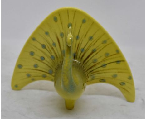 Beswick Peacock, model number 1482, yellow, 1956-62, Colin Melbourne seriesNo obvious signs of damage or restoration. Black B