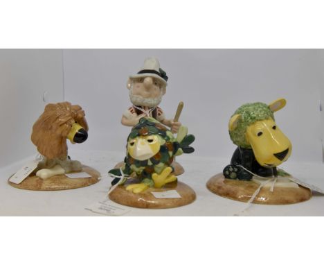 Beswick; a collection of four boxed "The Herbs" ceramic figures; Bayleaf the Gardener, Parsley the Lion, Sage the Owl, Dill t