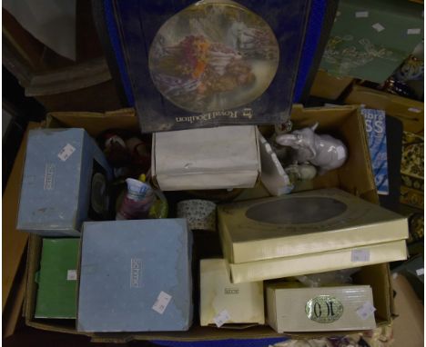 Royal Doulton; picture plate The Flower Sellers Children, Schmid Beatrix Potter items, to include picture frame, trinket box,