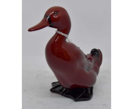 Royal Doulton Flambe model of a duck, 15 cms high approx