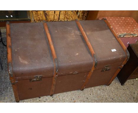 Vintage wooden band trunk
