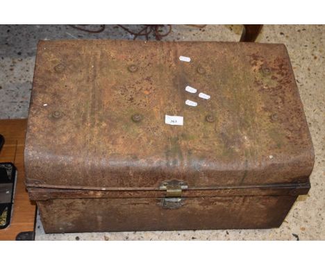 Vintage metal trunk 