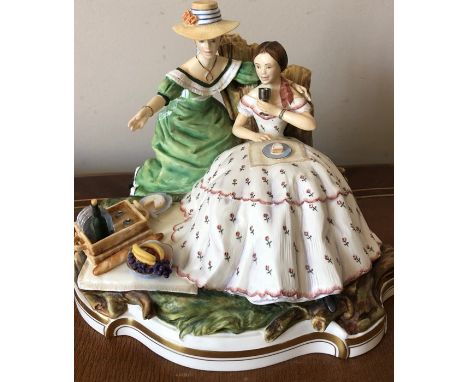 Royal Worcester limited edition model, The Picnic, modelled by Ronald van Ruyckevelt.Condition Reporta/f in places.&nbsp;