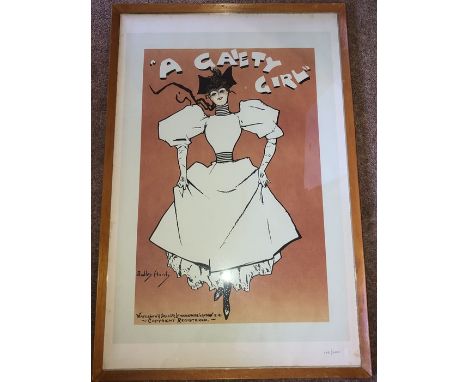 Vintage Gaiety Girl limited edition poster 79cm h x 52cm w, Waterbow and sons Ltd, 1951/2000.