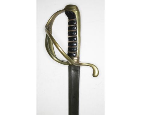 A 19th century style American light cavalry sabre, possibly later manufacture, length 95cm.