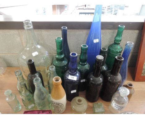 A collection of vintage bottles including Birstwhistle and Sons Appleby etc