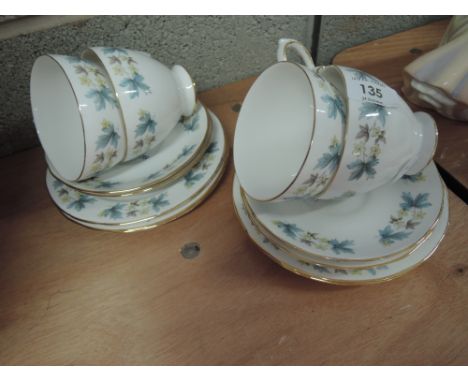 A part tea service Ridgeway potteries ,Queen Anne'