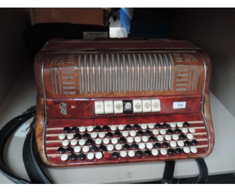 A Silvestrini all button accordion , no case
