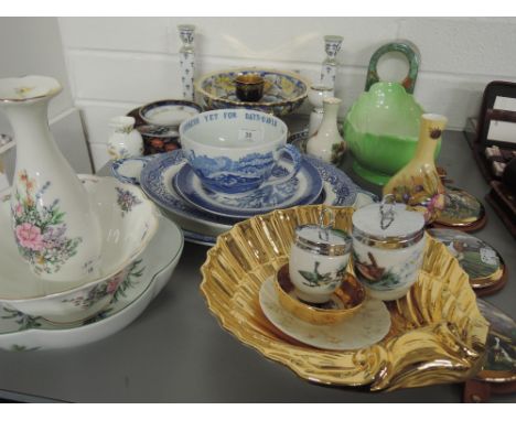 A collection of ceramics including Royal Albert 'Fragrant flowers', Royal Worcester 'herbs', Aynsley, Spode and Maling