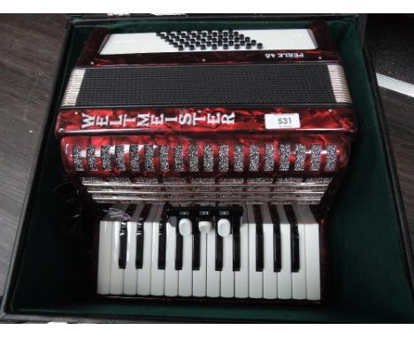 A Weltmeister Perle 48 piano accordion