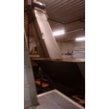 CIS ConFab cap elevator, Discharge height is 104 in, height to top of hopper is approximately 40 in,