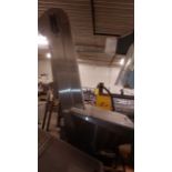 Stainless Steel cap elevator, Consolidated, EA-7, 96 in discharge. Belt is 9 in wide with 2 in