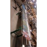 16" wide X 14-1/2' long mild steel roller conveyor RIGGING FEE: TBD