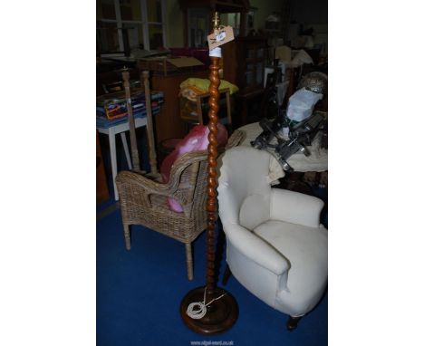Barley twist standard lamp.