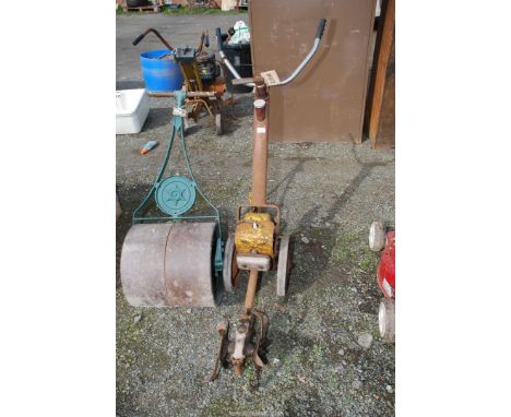 A 1956 J.E. Hay Rotagardener/Rotavator with 80 cc Jap engine, good compression.