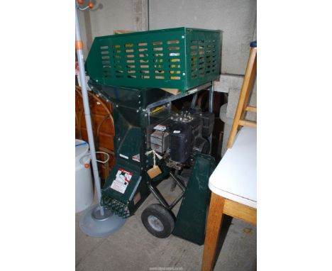 Bolens Super Tomahawk petrol driven wood chipper powered by Industrial PLus 8 hp engine (good compression).