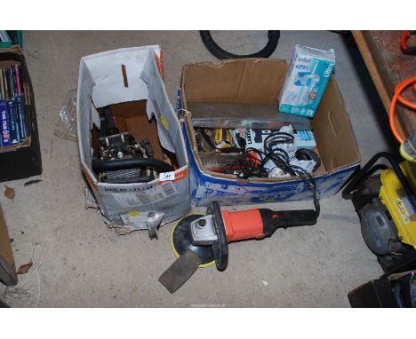 Polishing machine, LED inspection lamp, A Stihl MS171 engine for spares or repairs.