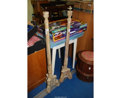 Two standard lamp bases.