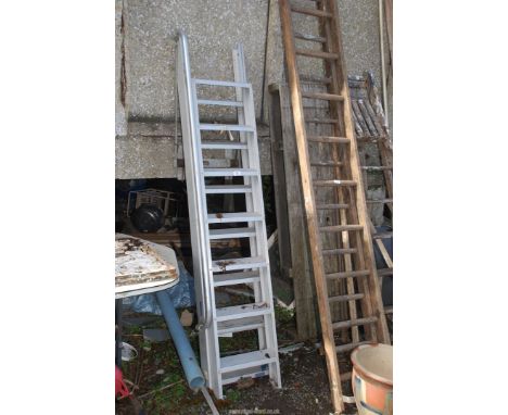 Aluminium loft ladder.