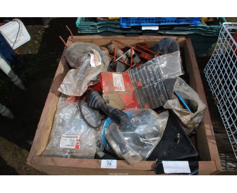 Quantity of ball hitches, tractor parts, etc.