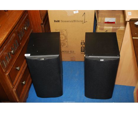Pair of Bowers and Wilkins DM602-S3 loud speaker system.