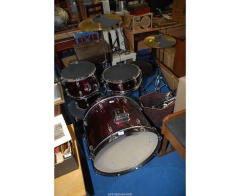 Tornado Drum kit with cymbals, sticks etc.