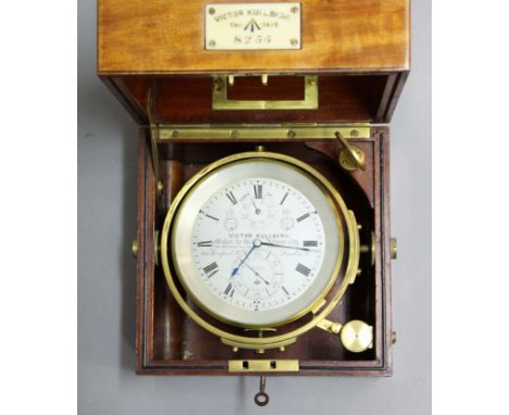 TWO DAY MARINE CHRONOMETER, by Victor Kullberg, Maker to the Admiralty, The Indian and Italian Governments, 105 Liverpool Roa
