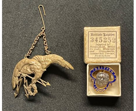 WW2 Free Polish Air Force Observers Wing. British made example by Spink &amp; Son Ltd, London. Along with a boxed British Leg