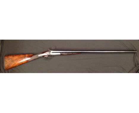 H. Holland 12 Bore Side by Side Sidelever Hammer gun Shotgun Serial Number 419. 712mm long barrels. Both locks signed "H Holl