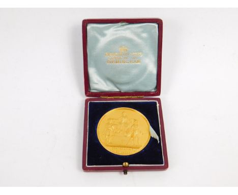 A Highland and Agricultural Society of Scotland gilt medal, Inst.1784, awarded to R & J Garton, Newton-Le-Willow, in recognit