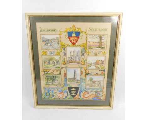 G Margaret Brough (20thC). Lincolnshire Sketch Book, watercolour, signed, 53.5cm x 45.5cm.