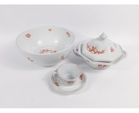 A Wedgwood stoneware part dinner and tea service decorated in the Chantecler pattern, Georgetown Collection, comprising pair 