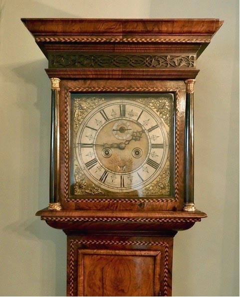 A late 17thC/early 18thC longcase clock by Samuel Barrow of London, in ...